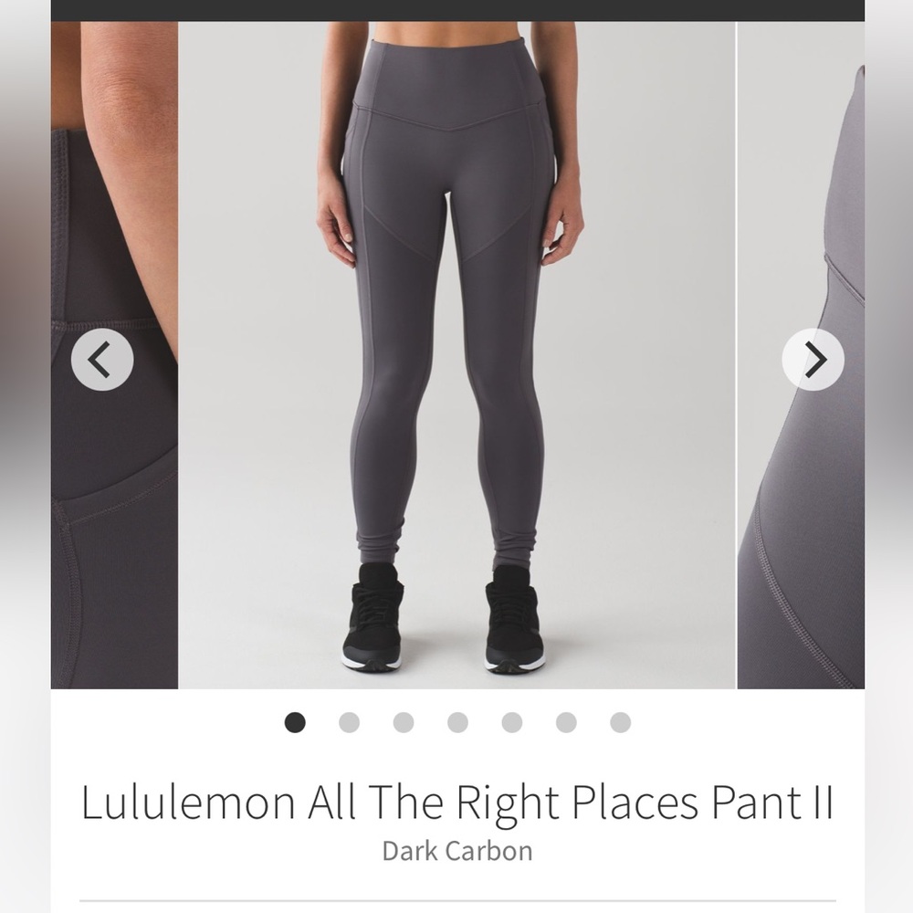 Lululemon Athletica Dark Carbon Leggings
